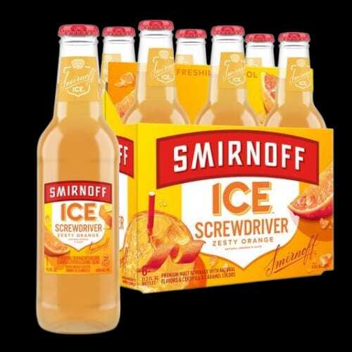 Smirnoff Ice Srewdriver Zesty Orange Premium Malt Drink 11.3 Oz, 6